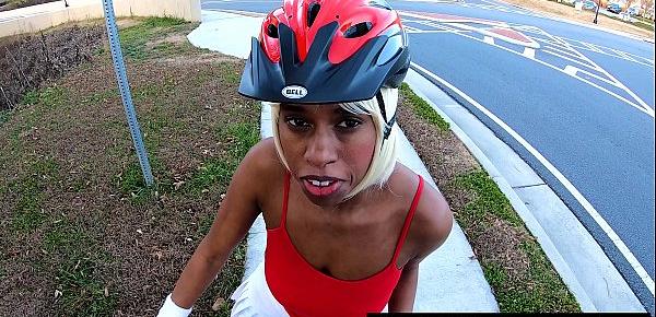  Public Nudity Bicycle Riding Babe Under Upskirt Booty, Tiny Msnovember Ebony Butt Reality 4k On Sheisnovember